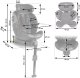 Fotelik samochodowy Nukido Prestige Line czarno-szary 0-36 kg ISOFIX 4