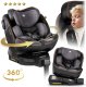 Fotelik samochodowy Nukido Prestige Line czarno-szary 0-36 kg ISOFIX 6