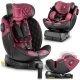 Fotelik samochodowy Nukido Prestige Line czarno-różowy 0-36 kg ISOFIX 1