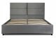 Łóżko 160x200 Podwójne Tapicerowane Dwuosobowe Welurowe Szare TULSA 4