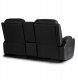 Sofa Kanapa Rozkładana Czarna Fotel Dwuosobowy Do Salonu Czarny ALPINE 5