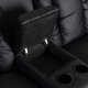 Sofa Kanapa Rozkładana Czarna Fotel Dwuosobowy Do Salonu Czarny ALPINE 9