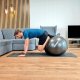 PIŁKA GIMNASTYCZNA REHABILITACYJNA TRENING FITNESS DUŻA 65 CM Z POMPKĄ 1