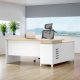 Biurko Angel Białe 160 cm x 80 cm 3
