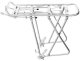 Aluminiowy bagażnik rowerowy regulowany 24"-26"-28" srebrny z blaszką montażową Uniwersalny 1