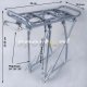 Aluminiowy bagażnik rowerowy regulowany 24"-26"-28" srebrny z blaszką montażową Uniwersalny 2