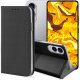 ETUI Z KLAPKĄ DO SAMSUNG GALAXY S25 EDGE CZARNE ZAMYKANE MAGNETYCZNE KABURA 1