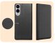 ETUI Z KLAPKĄ DO SAMSUNG GALAXY S25 EDGE CZARNE ZAMYKANE MAGNETYCZNE KABURA 4