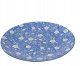 PORCELAIN PLATE O27 WHITE/BLUE FLORAL 2