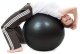 Piłka fitness gimnastyczna do ćwiczeń 55 cm z pompką, czarna UNIWERSALNY 2