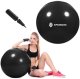 Piłka fitness gimnastyczna do ćwiczeń 85 cm z pompką, czarna UNIWERSALNY 1