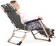 Leżak składany, metalowy zero gravity regulowana, leżanka ogrodowa szara UNIWERSALNY 2