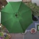 Springos Parasol ogrodowy składany 410 cm duży na balkon zielony UNIWERSALNY 11