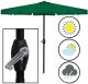 Springos Parasol ogrodowy składany 410 cm duży na balkon zielony UNIWERSALNY 9