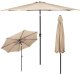 Springos Parasol ogrodowy z regulacją kąta pochylenia 300 cm duży na balkon, taras beżowy UNIWERSALNY 1