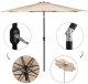 Springos Parasol ogrodowy z regulacją kąta pochylenia 300 cm duży na balkon, taras beżowy UNIWERSALNY 13