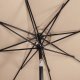 Springos Parasol ogrodowy z regulacją kąta pochylenia 300 cm duży na balkon, taras beżowy UNIWERSALNY 4