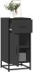 vidaXL Szafka, czarna, 35,5x35x76 cm, materiał drewnopochodny i metal 2