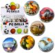 LeanToys Piłka Do Odbijania Ugniatania Piankowa Piłeczka Dinozaury 7cm LEAN TOYS 1