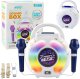 Zestaw Karaoke Dwa Mikrofony Głośnik Bluetooth MP3 Nagrywanie LED LEAN Toys 1