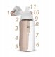 Butelka filtrująca Dafi SOLID SiliconeFit 500 ml cappuccino z filtrem 2
