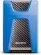 Dysk zewnętrzny HDD ADATA HD650 1TB Czarno-niebieski (AHD650-1TU31-CBL) 1