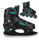 Rolki Nils Extreme NH382 rekreacyjne regulowane czarno-niebieskie r. 32-35 1
