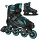 Rolki Nils Extreme NH382 rekreacyjne regulowane czarno-niebieskie r. 32-35 2