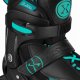 Rolki Nils Extreme NH382 rekreacyjne regulowane czarno-niebieskie r. 32-35 6