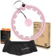 ZESTAW HULA HOP HHW09 PINK Z PIŁKĄ GRAWITACYJNĄ I LICZNIKIEM HMS + PAS BR163 BLACK 1