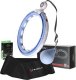 HMS ZESTAW HULA HOP MAGNETYCZNY BLUE HHM15 Z LICZNIKIEM HMS + PAS BR163 BLACK PLUS SIZE 1