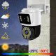 Podwójna Kamera Wifi ZEWNĘTRZNA 8MPx Obrotowa ULTRA HD BIAŁA ZOOM DETEKCJA [TS-Smart] 11