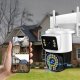 Podwójna Kamera Wifi ZEWNĘTRZNA 8MPx Obrotowa ULTRA HD BIAŁA ZOOM DETEKCJA [TS-Smart] 13