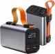 MOCNY POWERBANK 100W 30000mAh AMPEROMIERZ WOLTOMIERZ LATARKA LED 2xPD 2xUSB 1
