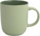 Kubek ceramiczny 400 ml jasno zielony-ciemno zielony 1