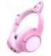Słuchawki PowerLocus Bobo Cat Ears Kids różowe 1