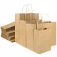BSTech Torba Papierowa z rączką brązowa 280x140x280 25 szt 120 gsm 1