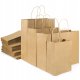 BSTech Torba Papierowa z rączką brązowa 260x170x310 25 szt 120 gsm 1