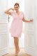 Koszula nocna Livia Plus Powder Pink (Rozmiar XXXXXXL) 1