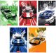 Zeszyt A5 32 kartki podwójna linia kolorowa 3linie 70g/m2 Fast Car HERLITZ 1
