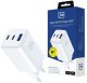 Ładowarka sieciowa 3MK Hyper GaN Charger 65W 1xUSB-A 2xUSB-C PD QC4+ biały 1