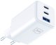 Ładowarka sieciowa 3MK Hyper GaN Charger 65W 1xUSB-A 2xUSB-C PD QC4+ biały 4