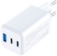 Ładowarka sieciowa 3MK Hyper GaN Charger 65W 1xUSB-A 2xUSB-C PD QC4+ biały 5