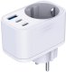 Adapter sieciowy 3MK Hyper Comfort       Charger 30W 1xUSB-A 2xUSB-C 1xSchuko PD QC3.0 biały 3