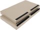 Materac dwuczęściowy z rzepami UNDERFIT  130 x 120 x 10 cm miękki beżowy 5