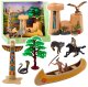 Zestaw Indiański Figurki Wioska Indianie Kajak Totem LEAN Toys 1