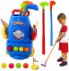 Zestaw Do Gry W Golfa Wózek 3 Kije 2 Chorągiewki 4 Piłeczki LEAN Toys 1