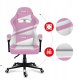 Fotel gamingowy Huzaro Force 4.4 Pink Mesh 4