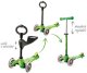 Micro Trójkołowa hulajnoga/jeździk Mini 3w1 Deluxe Green 4