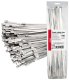 Opaski zaciskowe metalowe ze stali nierdzewnej 4.6x400mm 100 szt. amio-04325 1